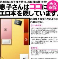 お宅の息子さんはココにエロ本を隠しています